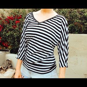 Black and white stripe shirt